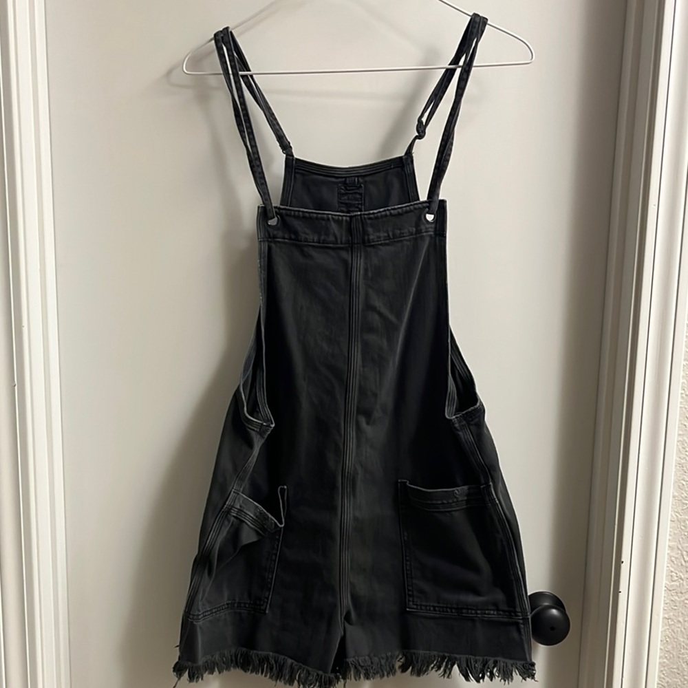 Aerie Black Denim Romper